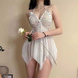 앞트임 나비 시스루 슬립원피스 섹시원피스 촬영의상 홀복 BJ의상