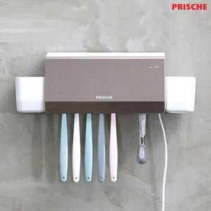 프리쉐 더블케어 벽걸이 칫솔살균기 UV LED 히팅 살균 면도기 건조기