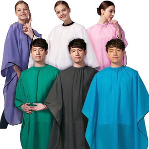 요들 와샤 커트보 염색보 미용 가운 화이트 블루 핑크 퍼플 그레이 그린