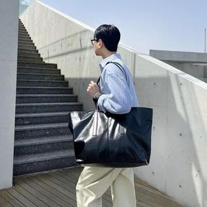 빅백 보부상 숄더백 가죽 가방 가벼운 남자여행용가방 빅토트백