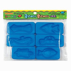 바다 동물 점토 찍기 모양틀 미술 놀이 수업 학습