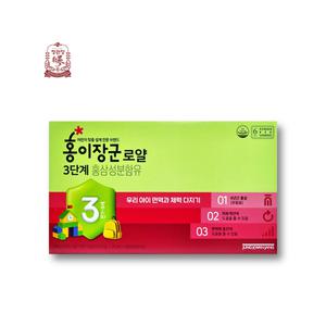 (리뉴얼)정관장 홍이장군 3단계(만7~9세) 로얄 20ml x 30포 어린이홍삼