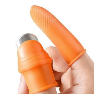 엄지 손가락 칼 마늘 까는 반지 줄기 커팅 골무 채소 작물 손질 따기 고추 수확 야채 다듬기 농업