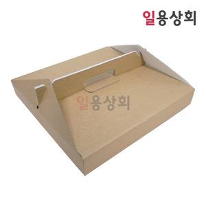 손잡이 피자박스 HC 11호 280x280x45mm 100매 크라프트 합지