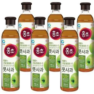 풋사과 청정원 대상 홍초 900ml x 6개 식초