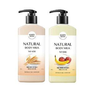 (로)NEW 해피바스 바디로션 400ml*4개(순한,촉촉 택1)