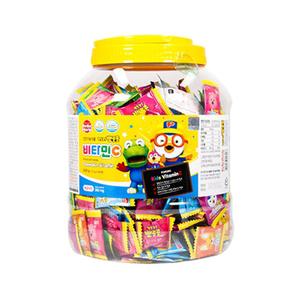 뽀로로 비타민C 500정 대용량 어린이 간식 원통형 유치원간식 유아비타민 어린이집간식 학교