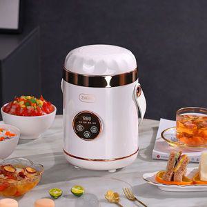 4가지 전기 라면포트 멀티쿠커 600ml 휴대용 밥솥 멀티 쿠커 주방 요리 냄비 슬로우 여행 도시락 220V