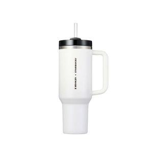 [정품] 스타벅스 24 SS 스탠리 화이트 켄처 텀블러 1183ml Starbucks Stanley White Quencher Tumbler 5670
