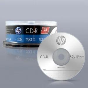 HP Media CD-R 52x 700MB (25p 케익 케이스)/공씨디/DVDRW/공시디/DVD/케이스/외장형DVD/대용량/공DVD/DVDR