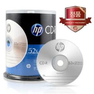 HP CD-R 52X 100P벌크 700MB 80min/공시디/가정/공씨디/가정용/고급/공DVD/공DVDLG/공DVDR/DVD굽기/DVD시디