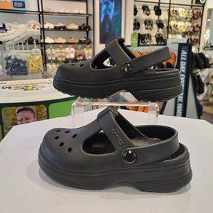 [셀러허브 1]CROCS HC14 크록스 클래식 메리 제인 클로그 키즈 블랙 210615-001