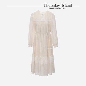[써스데이아일랜드][Thursday Island] 레이스 포인트 맥시 원피스(T232MOP535W)