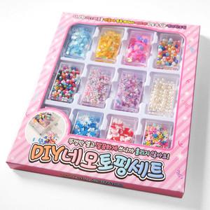 네모 토핑 데코덴 파츠 데코 파츠 슬라임 재료 세트 키트 유아 어린이 초등 만들기