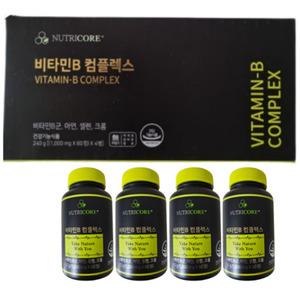 뉴트리코어 비타민B 컴플렉스 60정 x 1000mg 4병