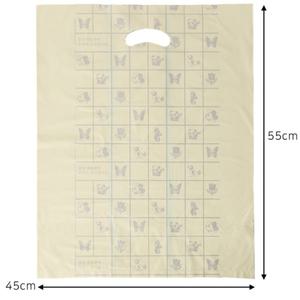 SSZ 손잡이 양장비닐봉투 노랑 100장 45X55CM 의류 매장 비닐봉지