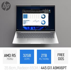 ⓒ HP 프로북 445 G11 A9MX6PT R5-7535U 32GB 2TB / 가성비 사무 인강 14인치 PD충전 노트북