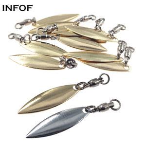 윌로우리프 스피너 블레이드 및 볼 베어링 스위블, 스플릿 링, 트롤링 낚시 루어 액세서리, 스피너베이트, 20-100