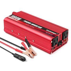 캔톤테이프 1000W/2000W(피크) DC 12V ~ 어댑터 트럭용 3.1A 컨버터 노트북 전원 가정용 USB 담배 라이터 포함 AC 110V 및 인버터 자동차