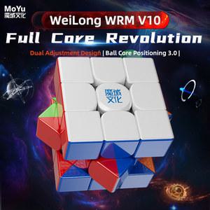 MOYU WEILONG WRM 스피드 부상 매직 자기 코 3x3x3 퍼즐 V10 큐브 마그네틱 3x3