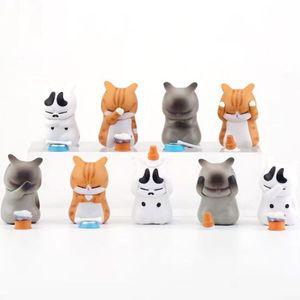 고민 고양이 9종 홈데코 인테리어 소품 피규어