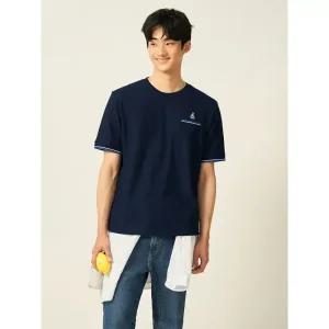 [빈폴] [빈폴]포켓 라인 배색 라운드넥 티셔츠 네이비 (BC5442C36R) (BC5442C36R)