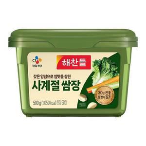 CJ제일제당 해찬들 사계절 쌈장 500g 5개
