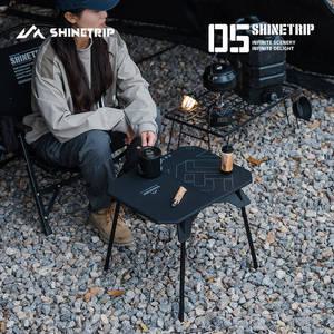 ShineTrip 05 시리즈 초경량 이중 목적 테이블 야외 캠핑 휴대용 접이식 Abs 데스크탑 및 알루미늄 스탠드