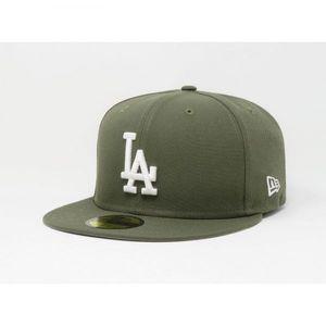 뉴에라 5950 59fifty 모자 MLB LA 다저스 올리브 그린 피티드 미국 출발