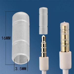[이어커버 패드]3.5mm 오디오 플러그 커버 먼지 케이스 마이크 스레드 남성 머리 보호 항산화 스테레오 캡
