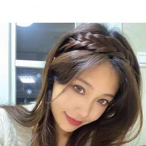 꽈배기머리띠 네추럴한 땋은머리띠 벼머리 헤어밴드 가발 연주회 올림 집게핀 끈 곱창 부분