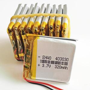 리튬 폴리머 LiPo 충전식 배터리 403030  Mp3 GPS 블루투스 헤드폰 스마트 워치 스피커용  3.7V  320mAh  1