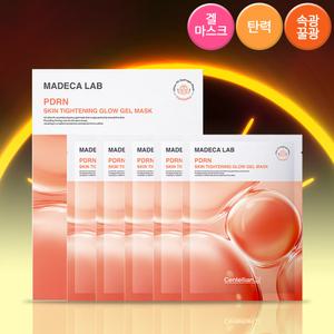 [본사직영] 마데카랩 PDRN 스킨타이트닝 글로우 겔 마스크 5매입/ 꿀광+탄력