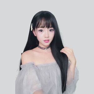 자연스러운 연출 생머리 긴머리 롱가발 여자가발여성가발 긴머리가발 여자