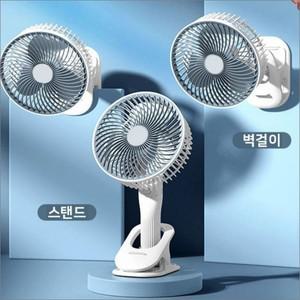 케이엔시티_핸디 선풍기 6인치 빅팬 충전식 저소음 집게 손선풍기 스탠드 빅사이즈_KNCT