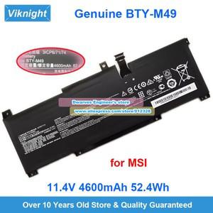 BTY-M49 리튬 이온 배터리 3ICP6/71/74 MSI Modern 14 B10M MS-14D1 프레스티지 용 4600mAh