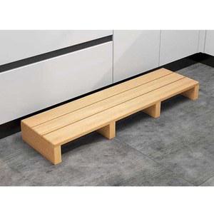 싱크대 원목 발판 주방 월넛 키높이 무도장 사무실 100x30x15 나무 20x20x11
