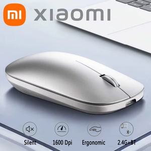 Xiaomi 자동 듀얼 모드 무선 마우스 Type C 충전 2.4g Dpi 조정 가능한 인체 공학적 Morandi 휴대용 오피스