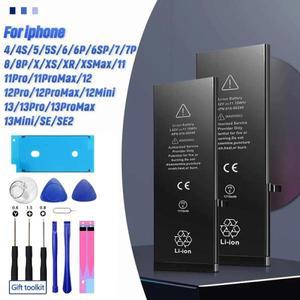 XDOU 전화 배터리 iPhone 5S 5 6S 6 7 8 Plus X SE XR XS 11 12 13 Mini Pro Max 교체 Bateria 4 4S 도구