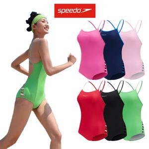 스피도 SPEEDO 2025 여성 실내 원피스 수영복 로우컷 Y백 817013H886 강습