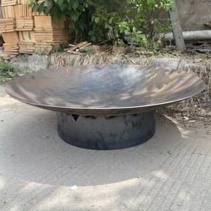 캠프파이어 화로 주물 80CM 매우 미터 특대 강판 모닥불통 펜션 있는 화롯대 60cm