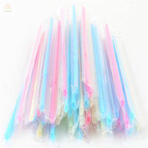 모아모두 국산 일회용 주름 빨대 50P  일회용유아용주름빨대개별포장