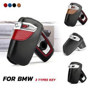 가죽 자동차 키 케이스 커버 홀더 BMW E70 E71 E90 F10 F34 F30 X1 X3 X4 X5 X6 1 2 3 4 5 6 7 시리즈 Sty