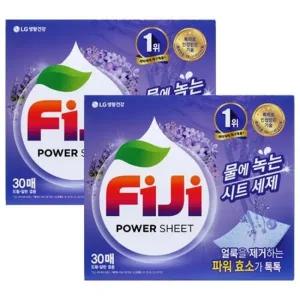 피지 파워 시트형 세제 라벤더, 30매, 2개