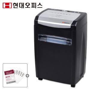 [현대오피스] 중형 문서세단기 PK-1210CD+오일페이퍼 저소음 1회 12매 28L 사무용 파쇄기 세절기