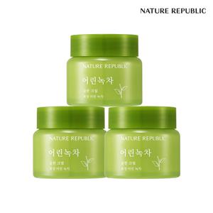 [네이처리퍼블릭] [3개묶음] 어린녹차 순한 크림 55ml