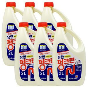 유한양행 펑크린 2L × 6개 (1박스) 배수구,변기세정/뚜러뻥