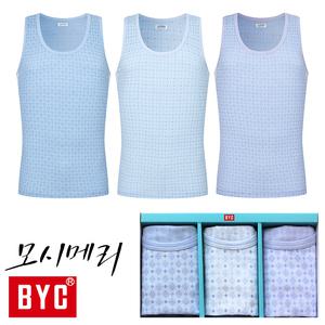 [BYC] ECF3013 모시메리 남성런닝3매입