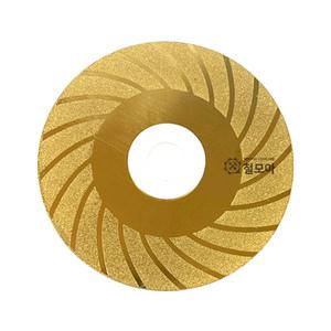 지노 다이아몬드날 ZDC-4 다이아몬드휠 4형 100mm 텅스텐봉 연마 플라스틱 면취 절단석 연마석
