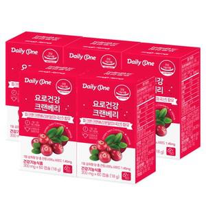 요로건강 크랜베리 300mg X 60캡슐 5통
